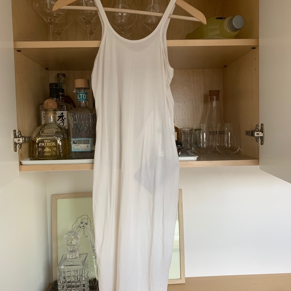 White T by Alexander Wang jersey dress